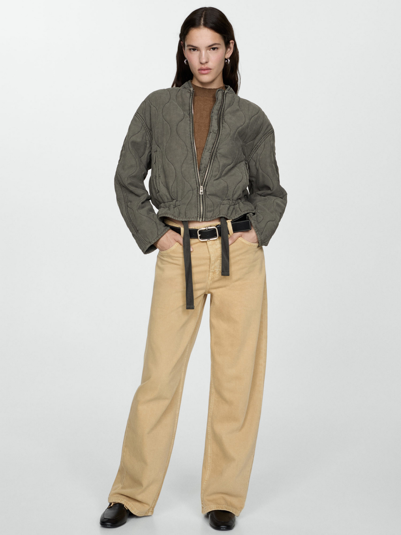 Бомбер MANGO модель 77055654_92 Фото