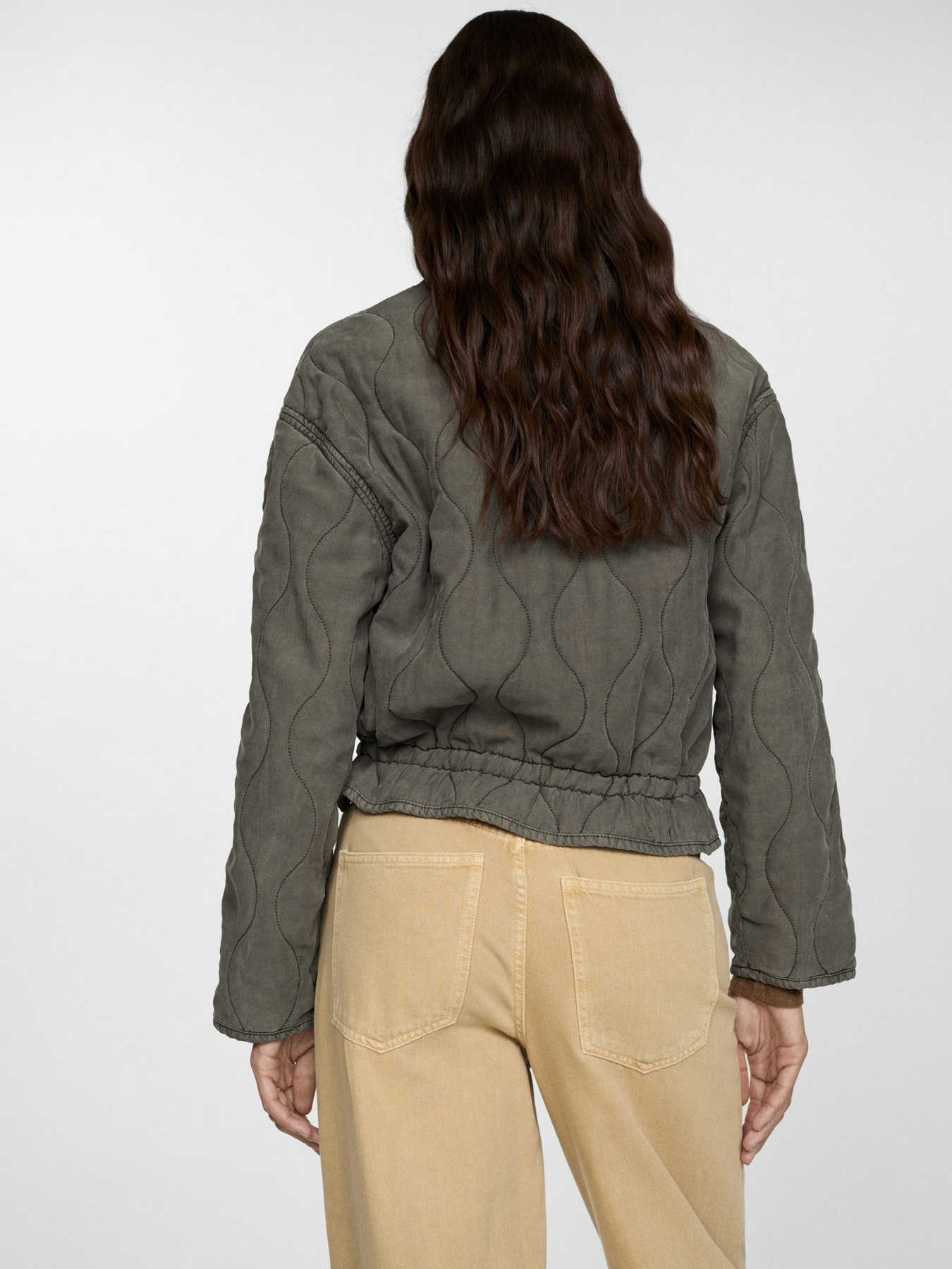 Бомбер MANGO модель 77055654_92 Фото