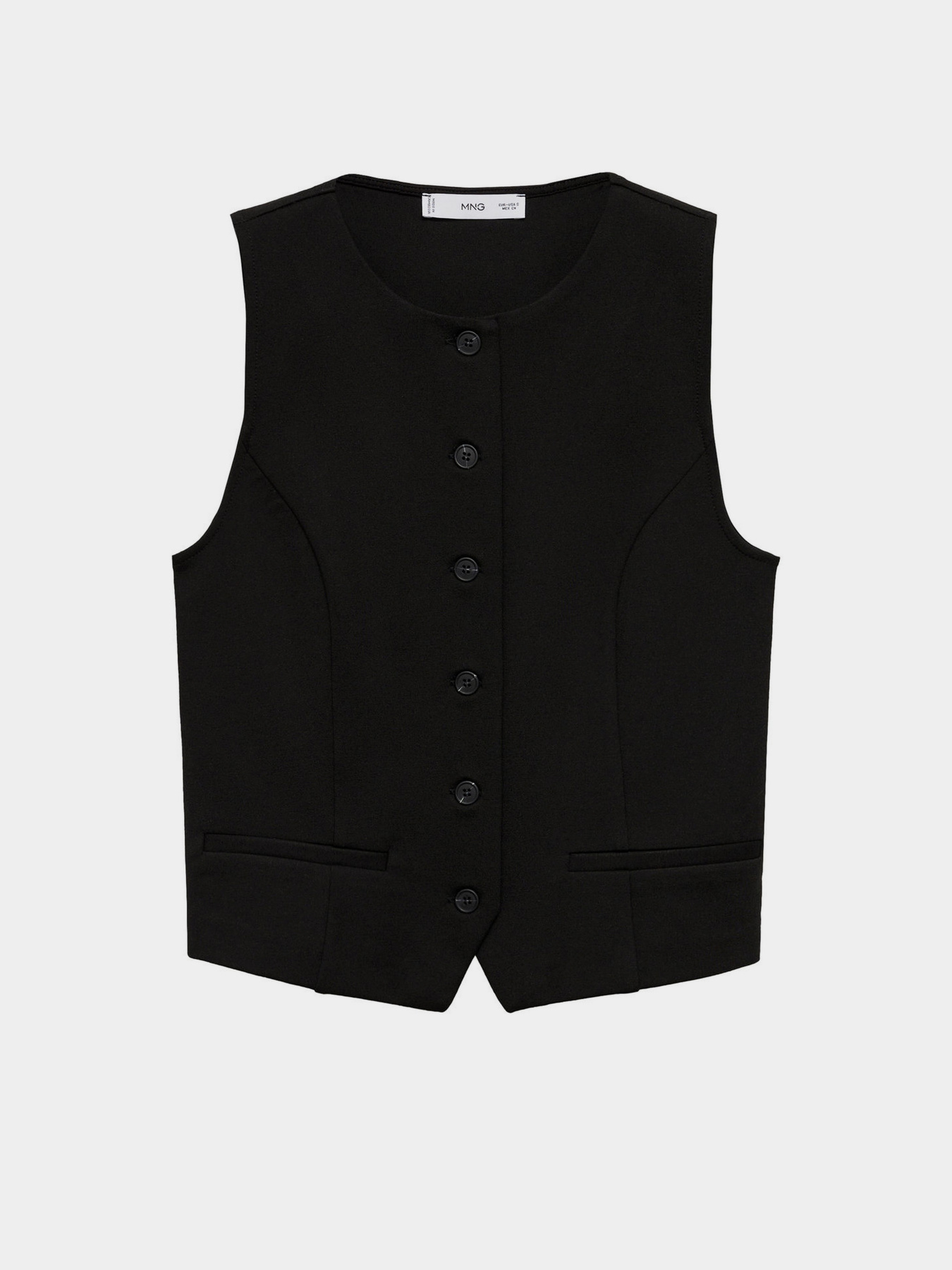 Жилет классический MANGO модель 77084021_99 Фото