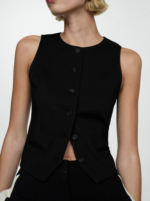 Классический жилет MANGO модель 77084021_99 Фото