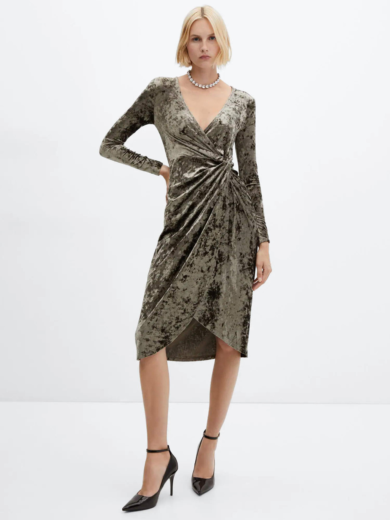 Платье миди MANGO Xmarti модель 57079104_37 Фото