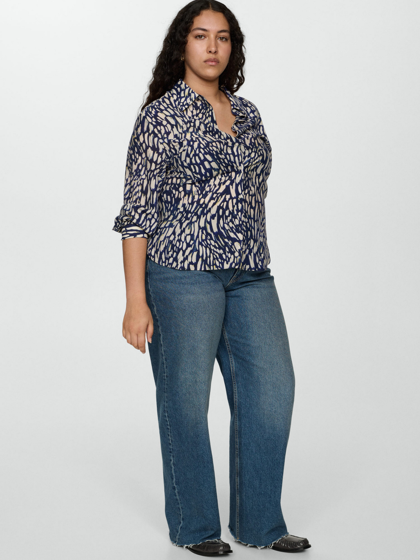 Рубашка повседневная MANGO модель 77025646_52 Рубашка повседневная MANGO модель 77025646_52 Фото