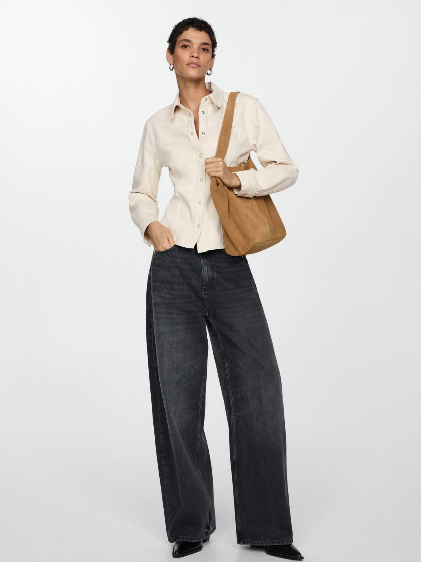 Рубашка повседневная MANGO модель 77044071_5 Фото