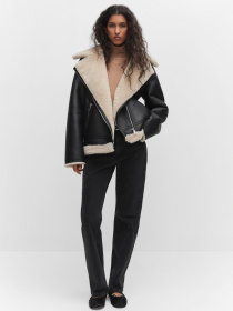 Дубленка MANGO Adri модель 57087702_99 Фото