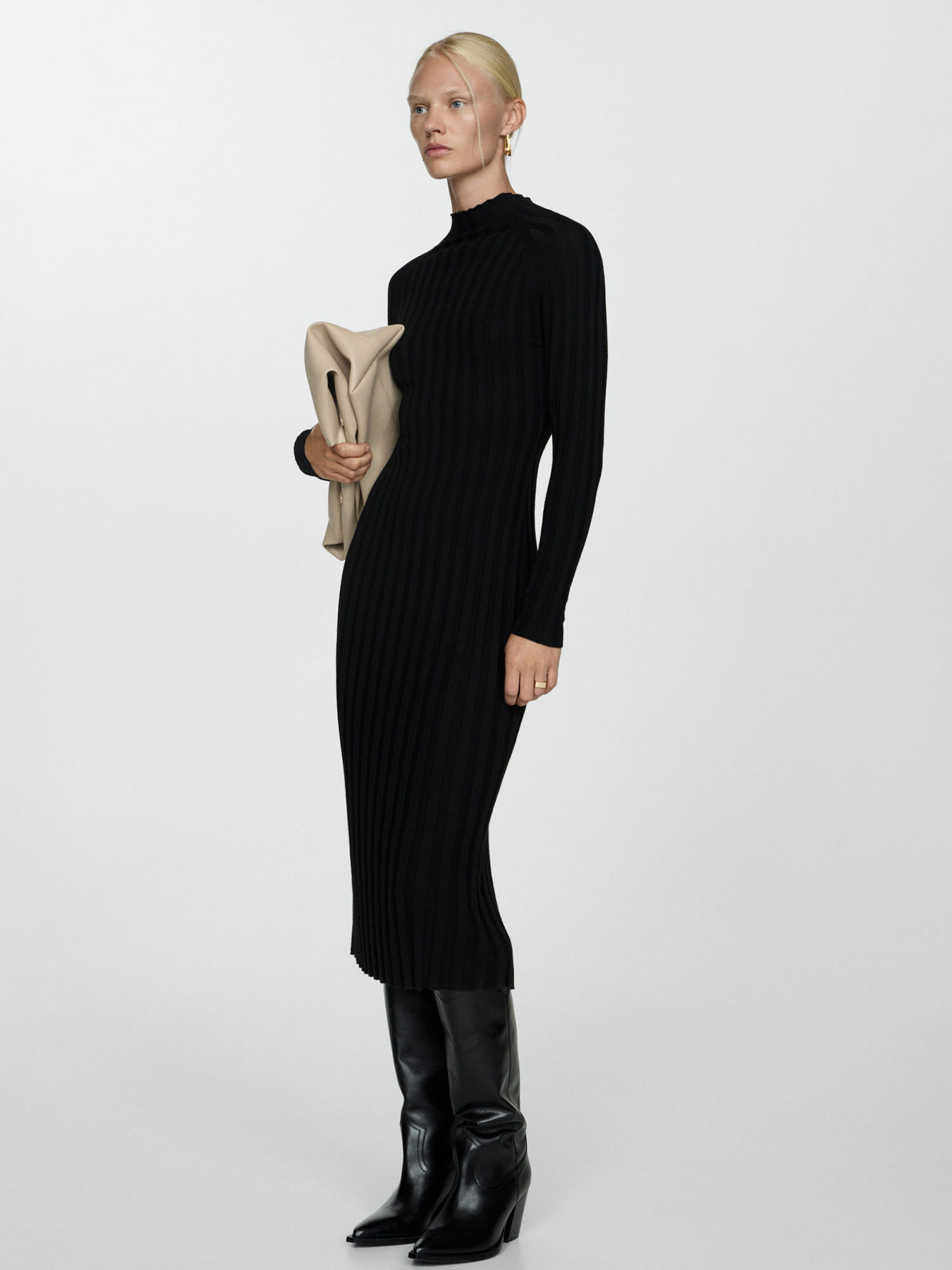 Платье миди MANGO модель 77085645_99 Фото