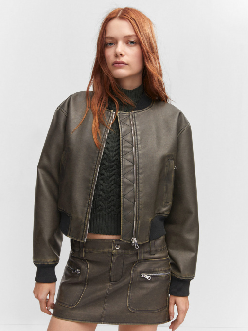 Бомбер MANGO Fantasia модель 57015138_30 Фото