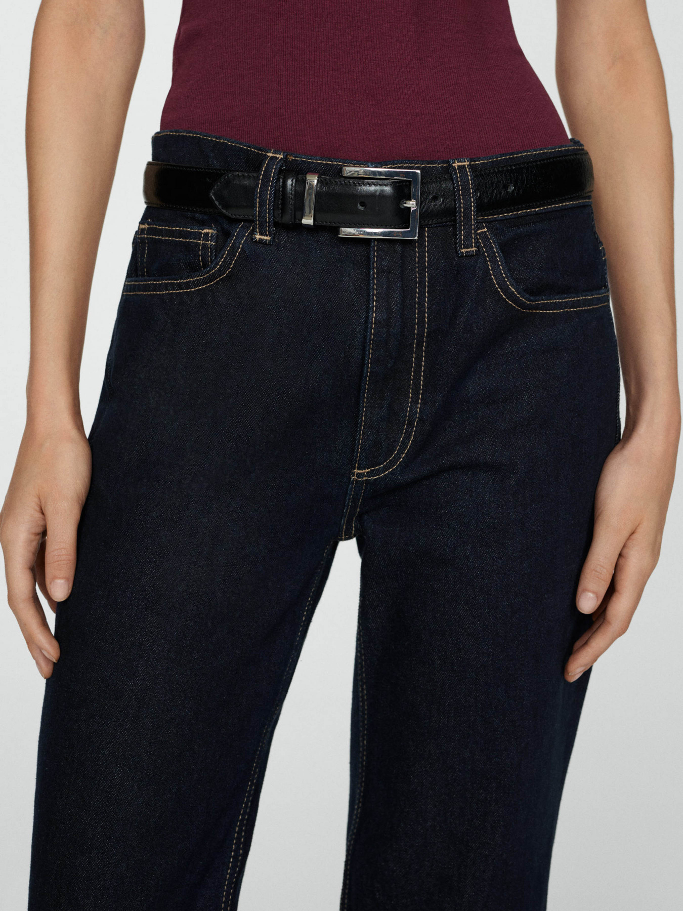 Прямые джинсы MANGO модель 77035658_TS Фото