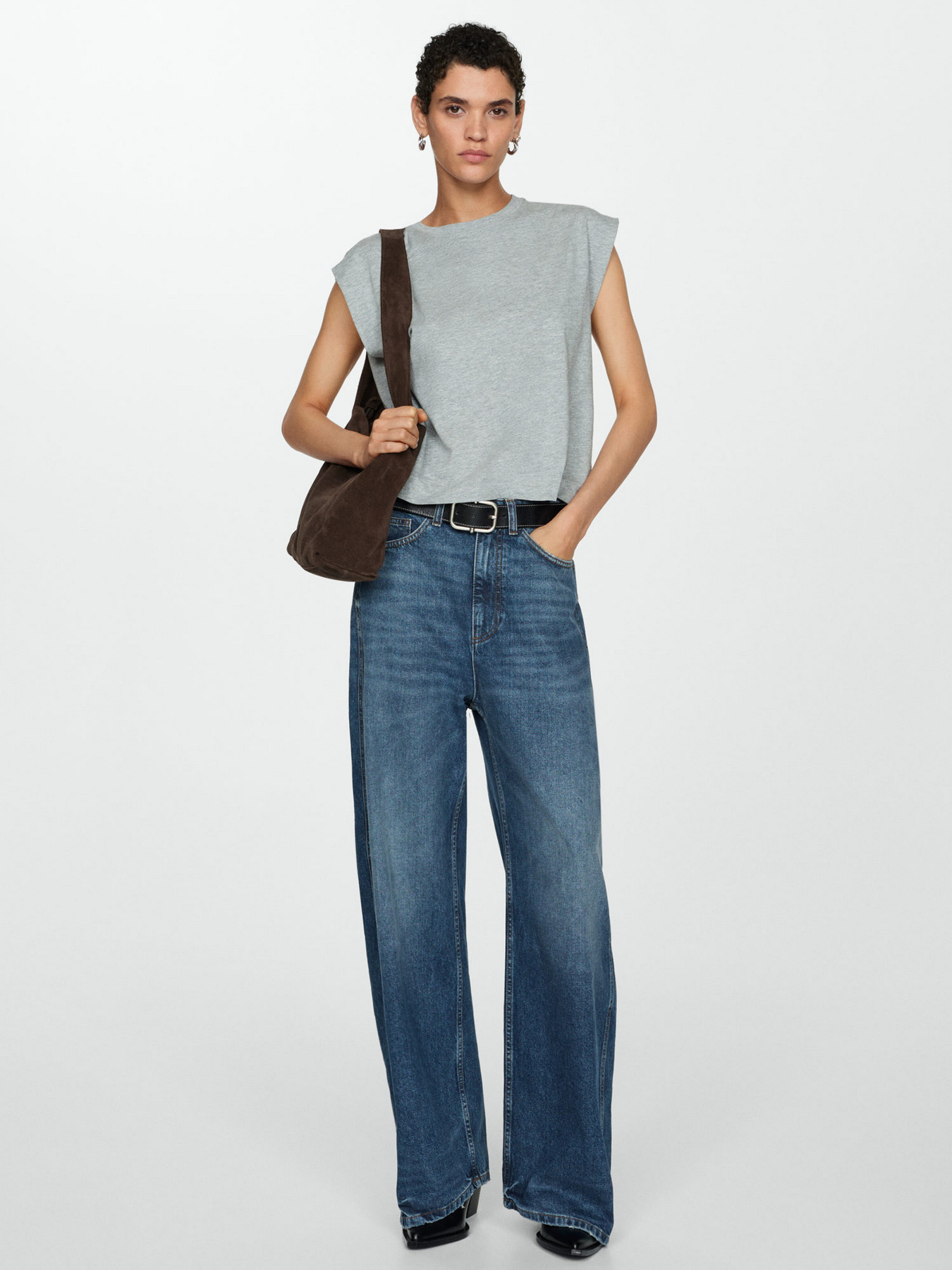 Широкі джинси MANGO модель 77055666_TO Фото