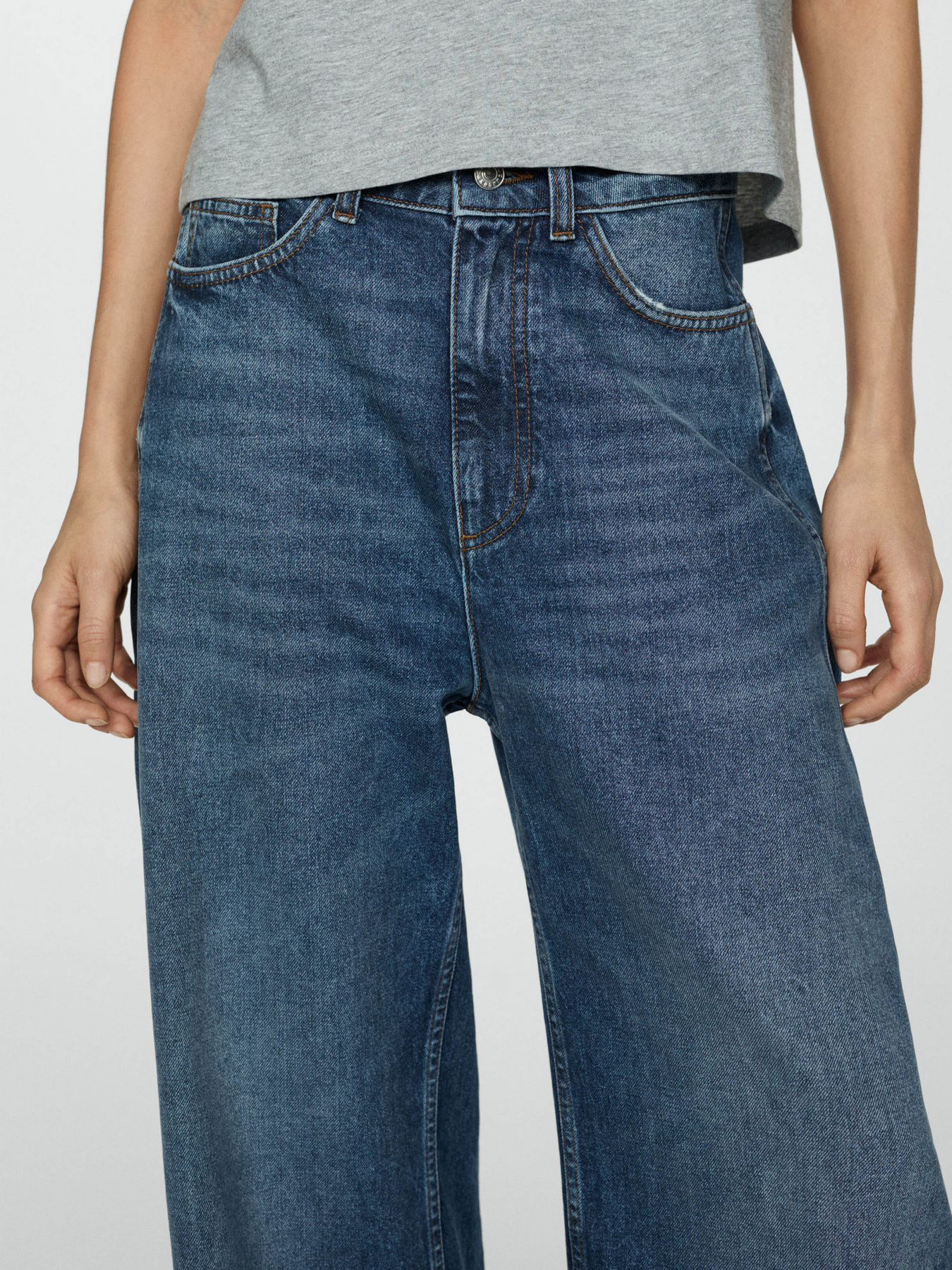 Широкі джинси MANGO модель 77055666_TO Фото