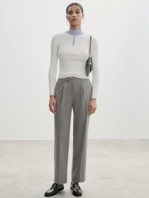 Класичні штани MANGO модель 77094438_91 Фото