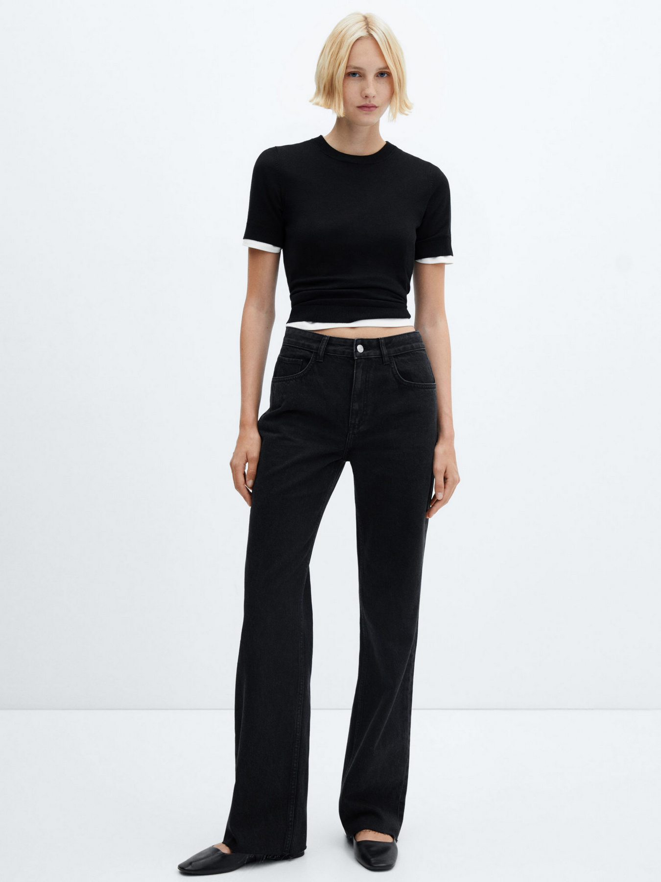 Широкие джинсы MANGO Danila модель 57005976_TN Фото