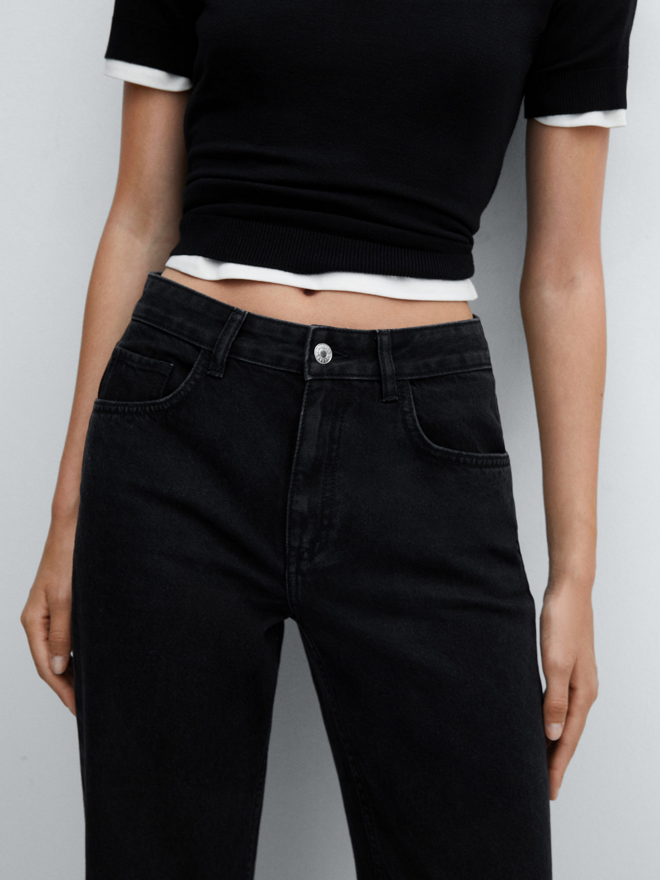 Широкие джинсы MANGO Danila модель 57005976_TN Фото