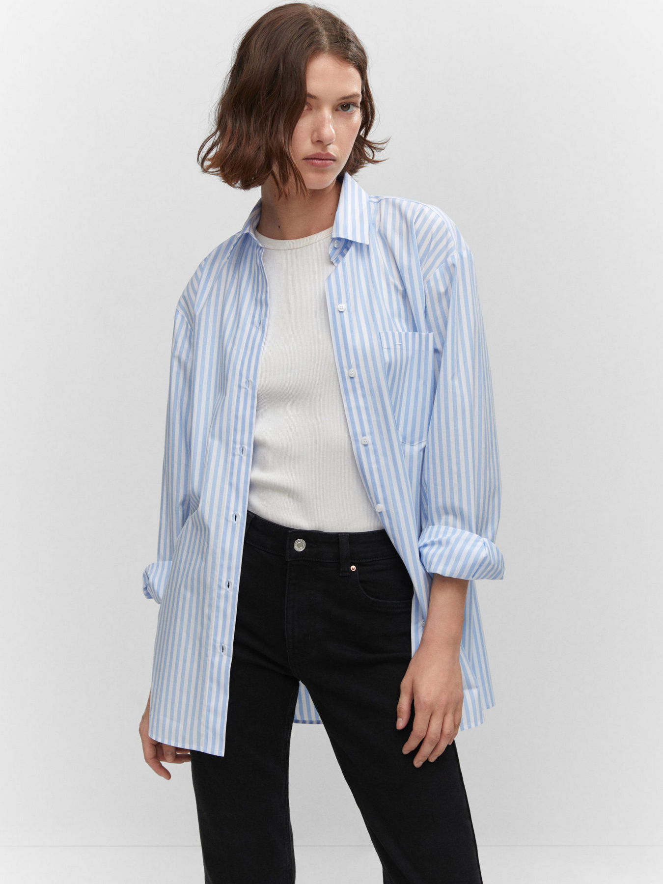 Прямые джинсы MANGO Elle модель 57087719_TN Фото