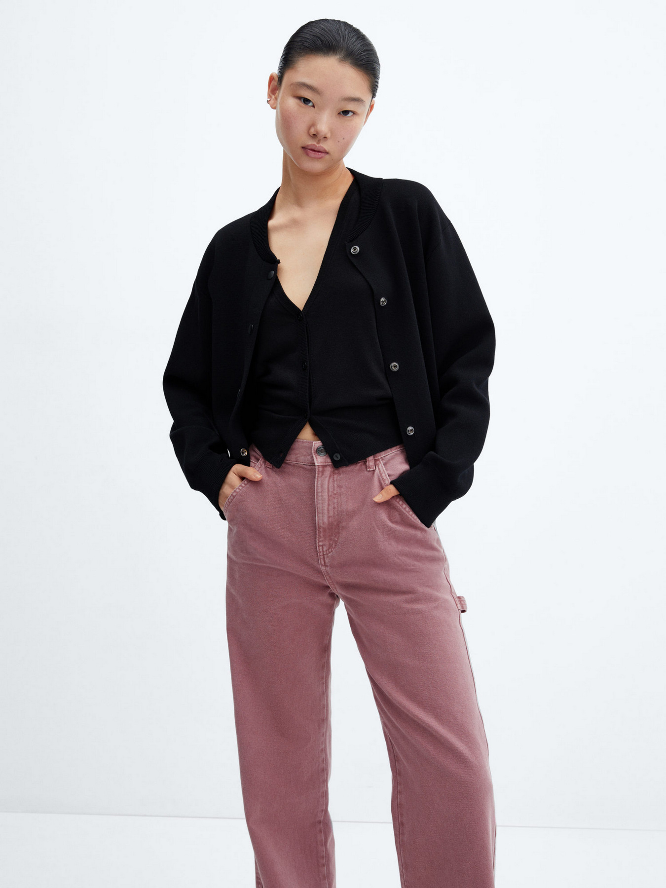 Широкі джинси MANGO Jaione модель 57045970_68 Фото