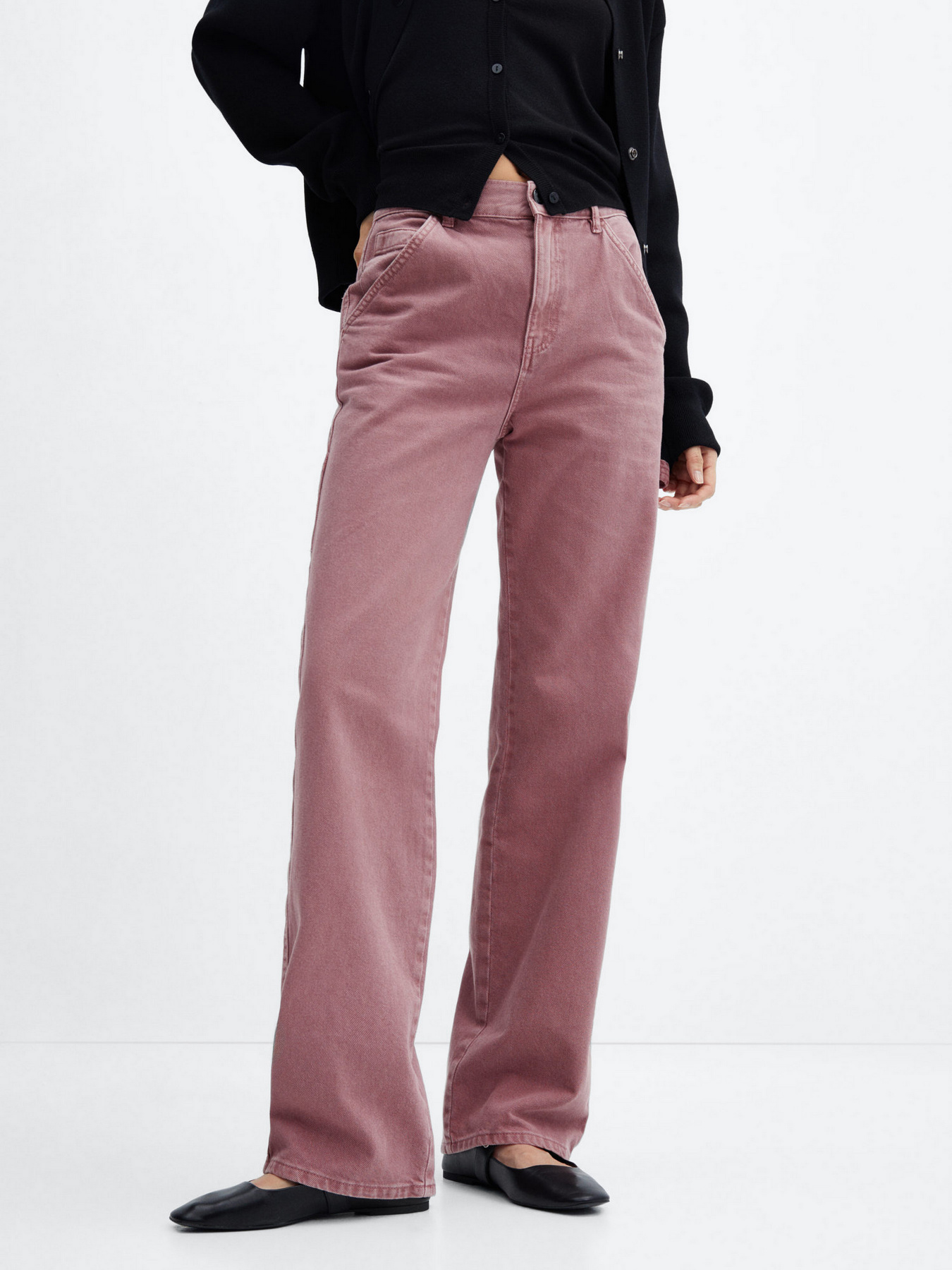 Широкі джинси MANGO Jaione модель 57045970_68 Фото