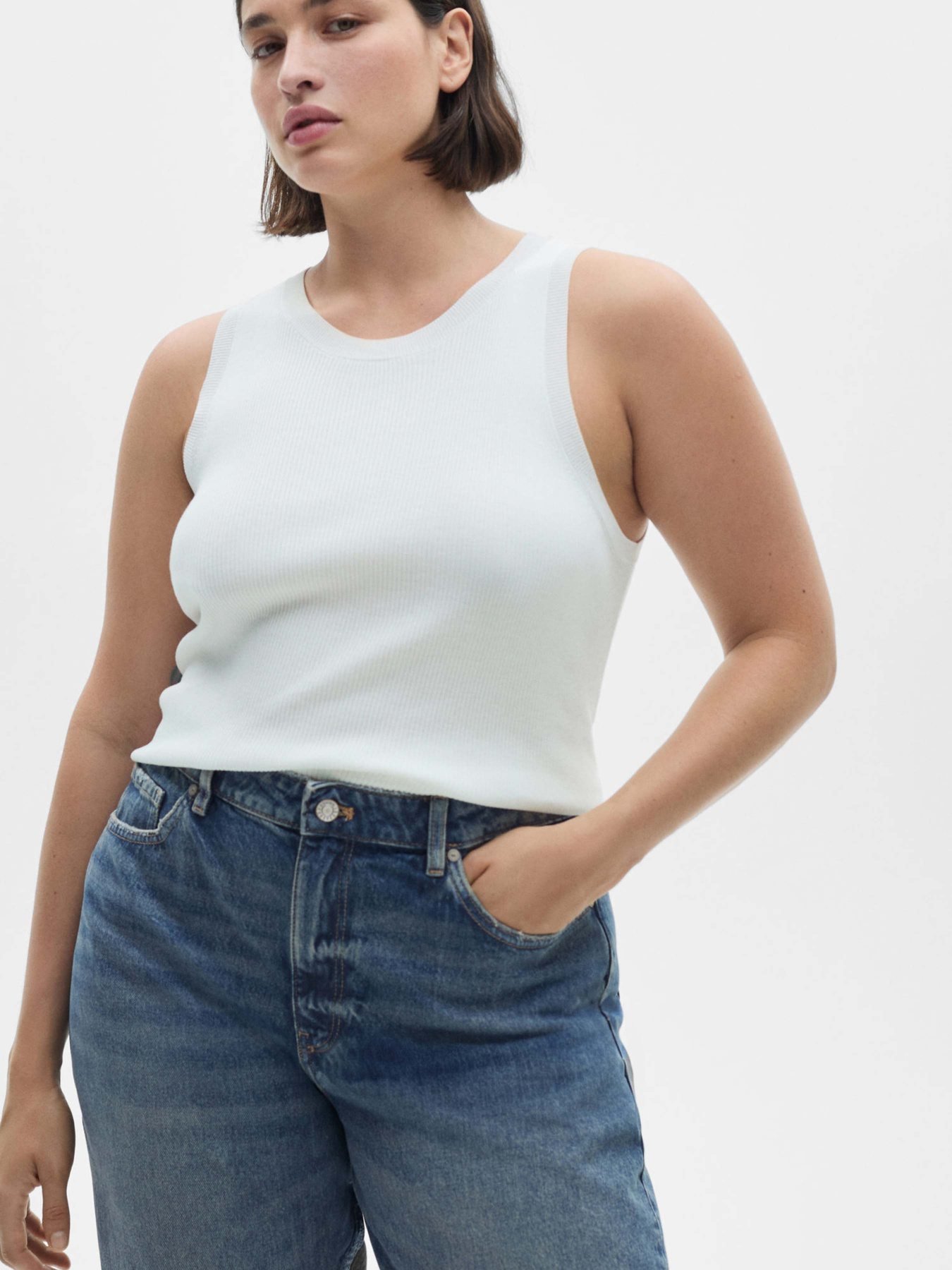 Прямые джинсы MANGO модель 77004034_TO Фото