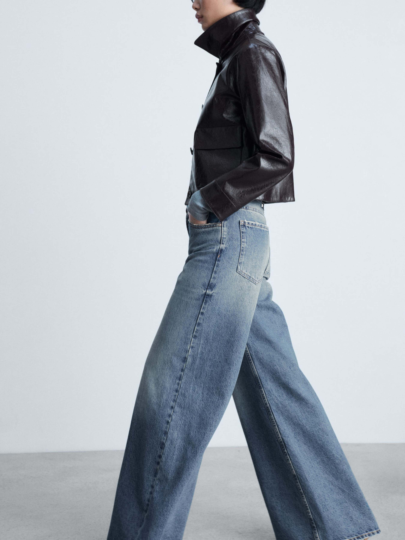 Широкие джинсы MANGO модель 77007132_TO Фото