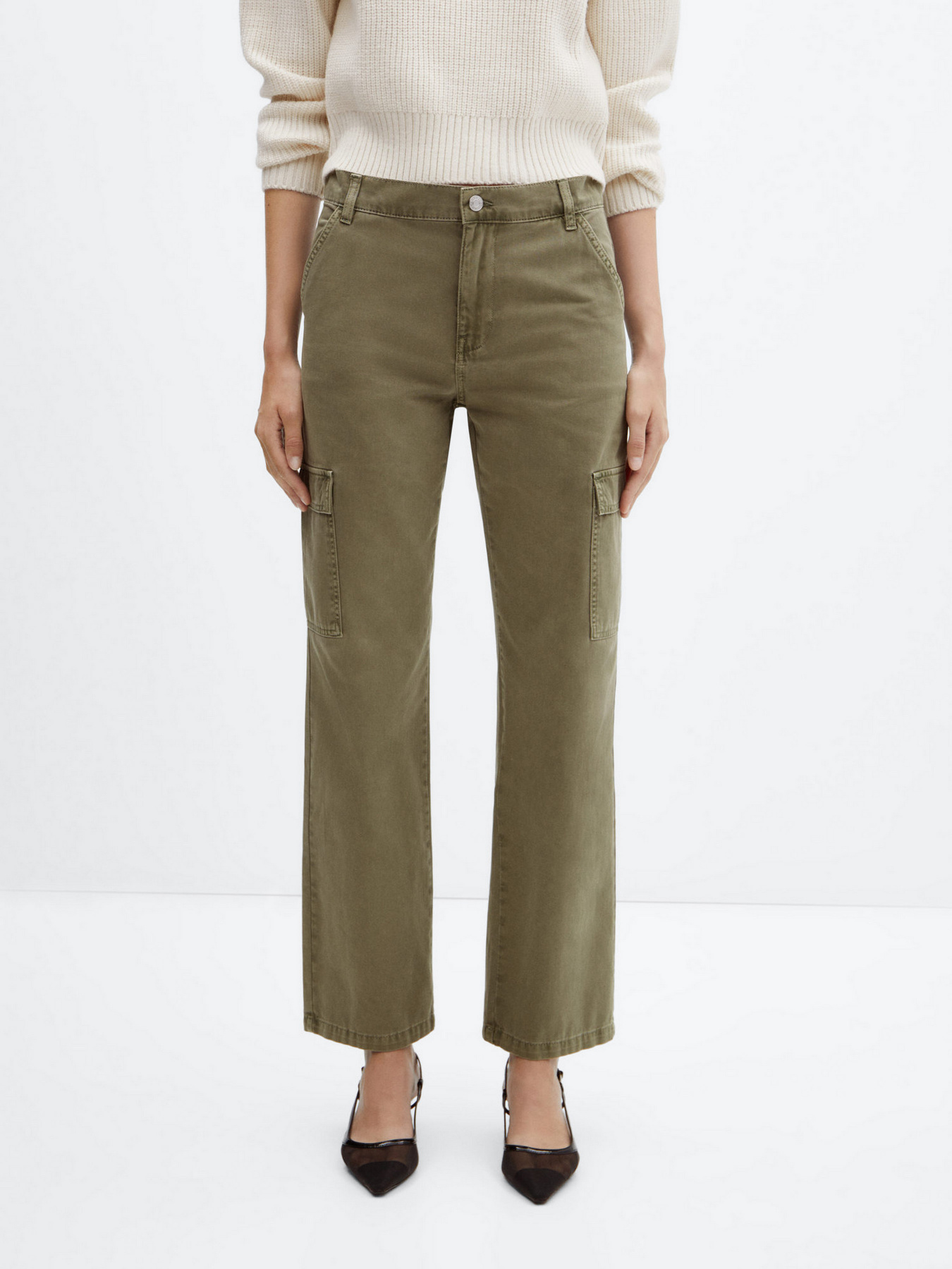 Прямые джинсы MANGO Newcargo модель 57045801_37 Фото