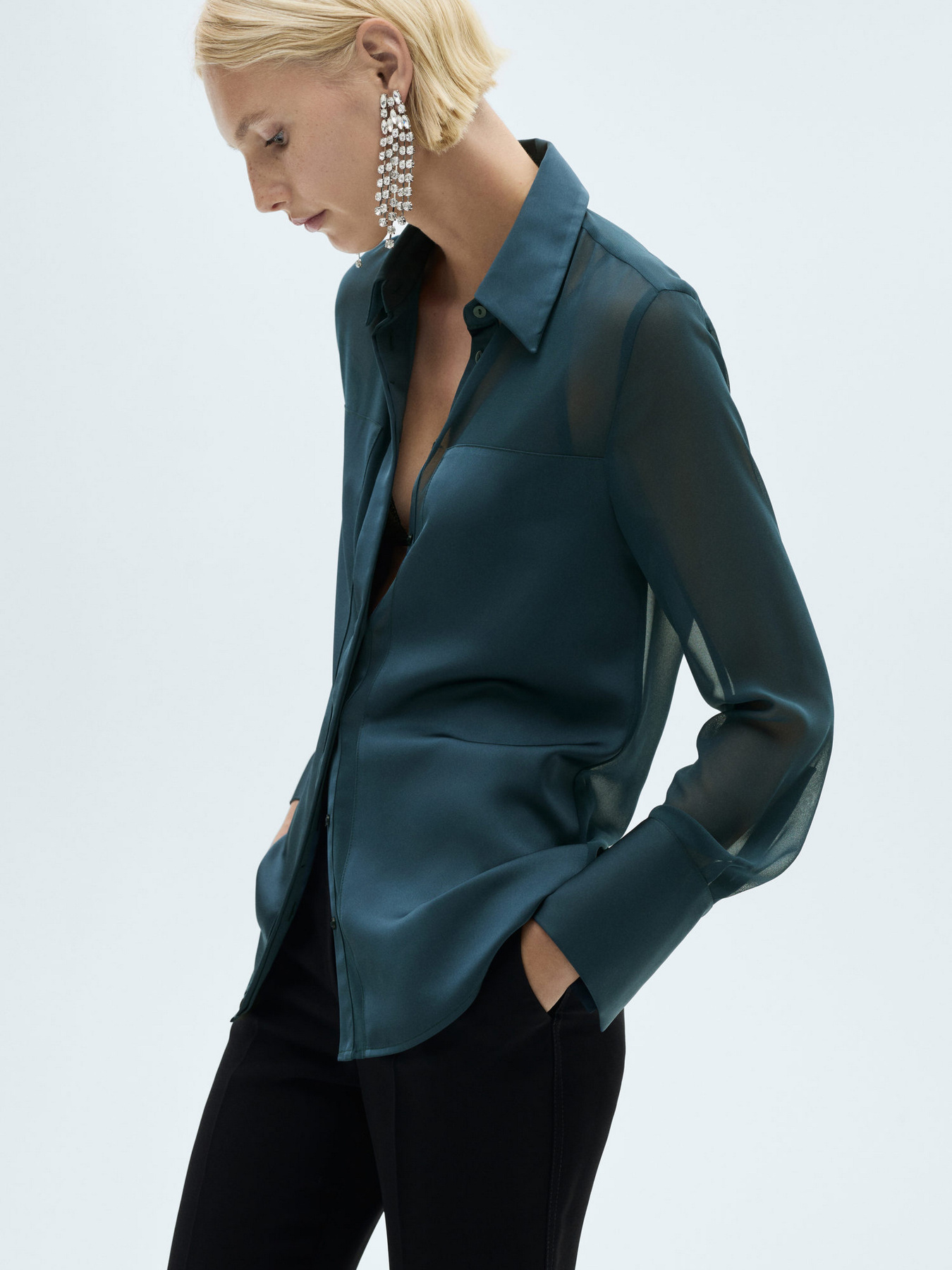 Рубашка MANGO модель 77069057_57 Фото