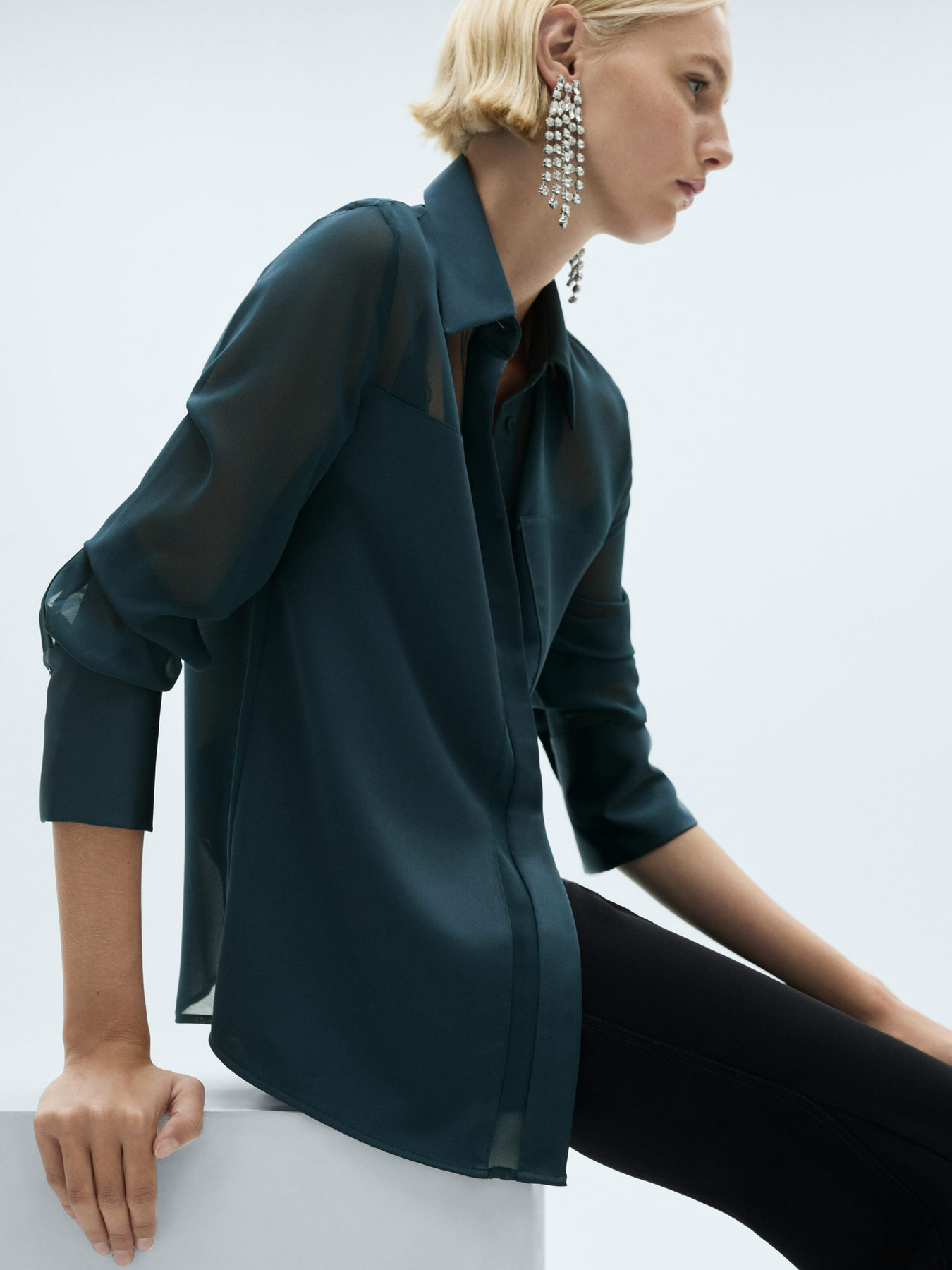 Рубашка MANGO модель 77069057_57 Фото