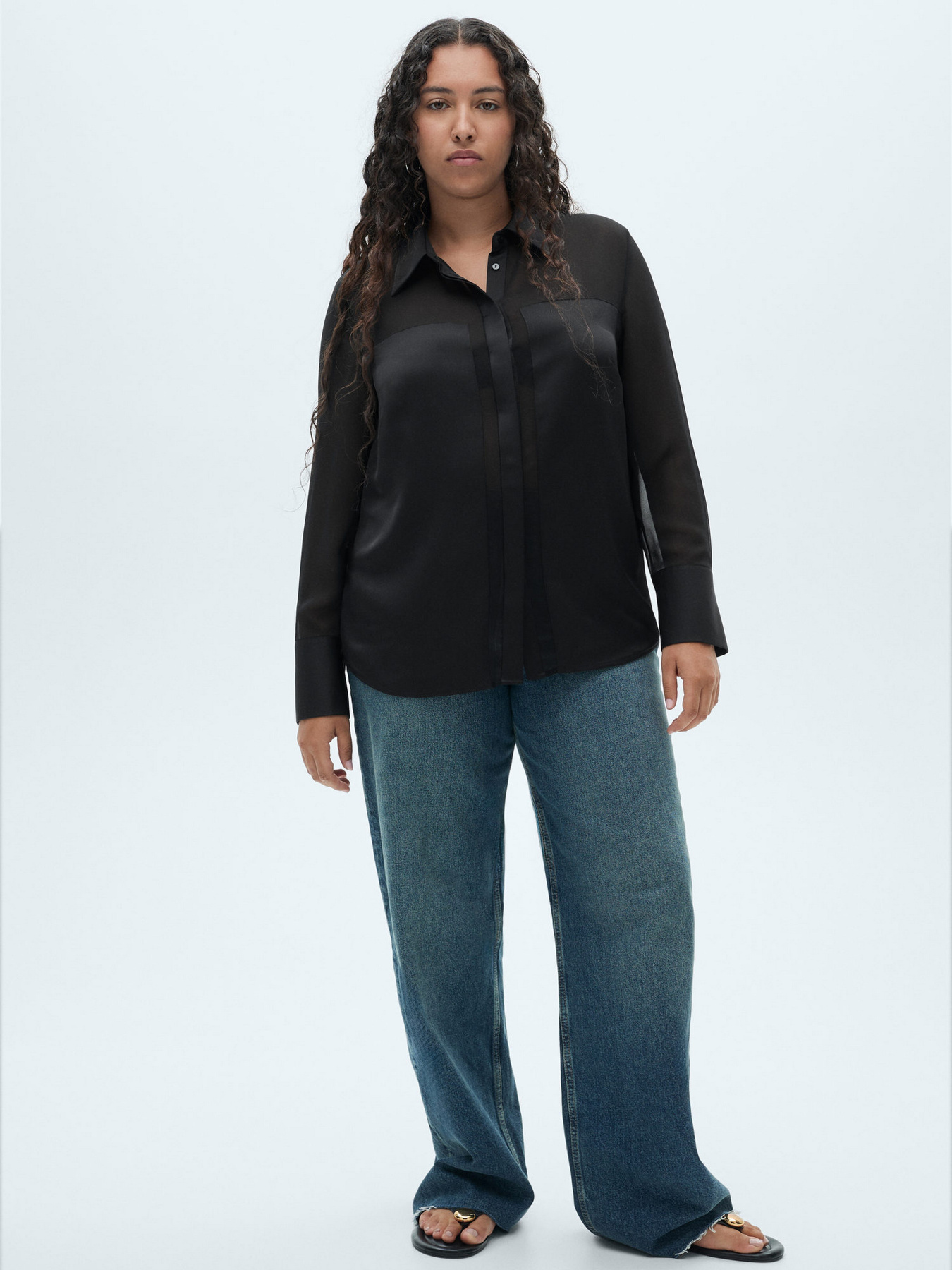 Рубашка MANGO модель 77069057_99 Фото