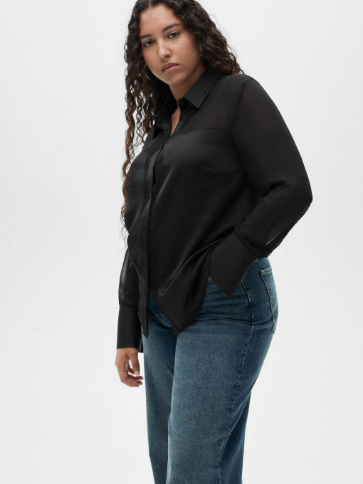 Рубашка повседневная MANGO модель 77069057_99 Фото