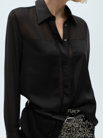 Рубашка повседневная MANGO модель 77069057_99 Рубашка повседневная MANGO модель 77069057_99 Фото