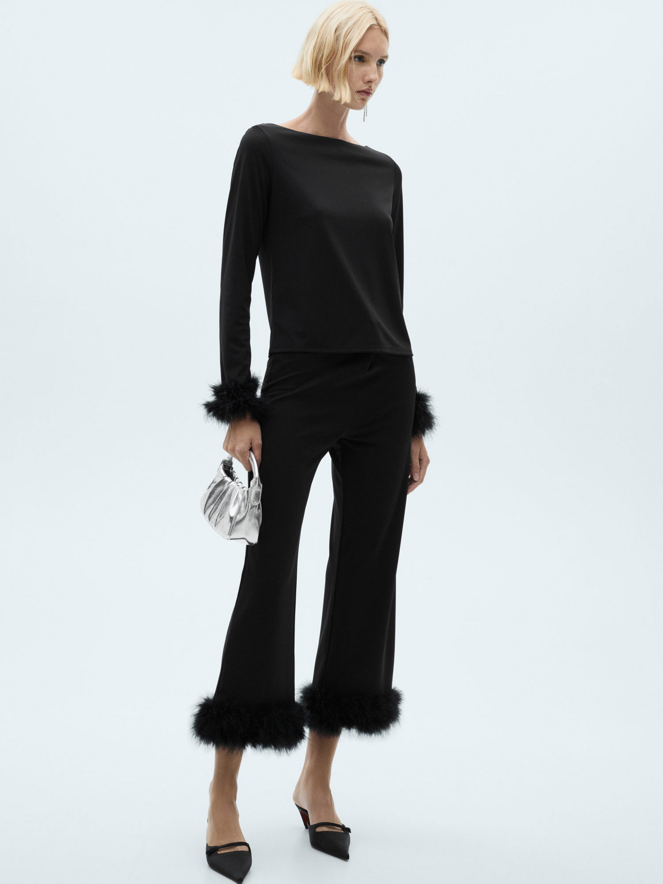 Брюки повседневные MANGO модель 77049063_99 Фото