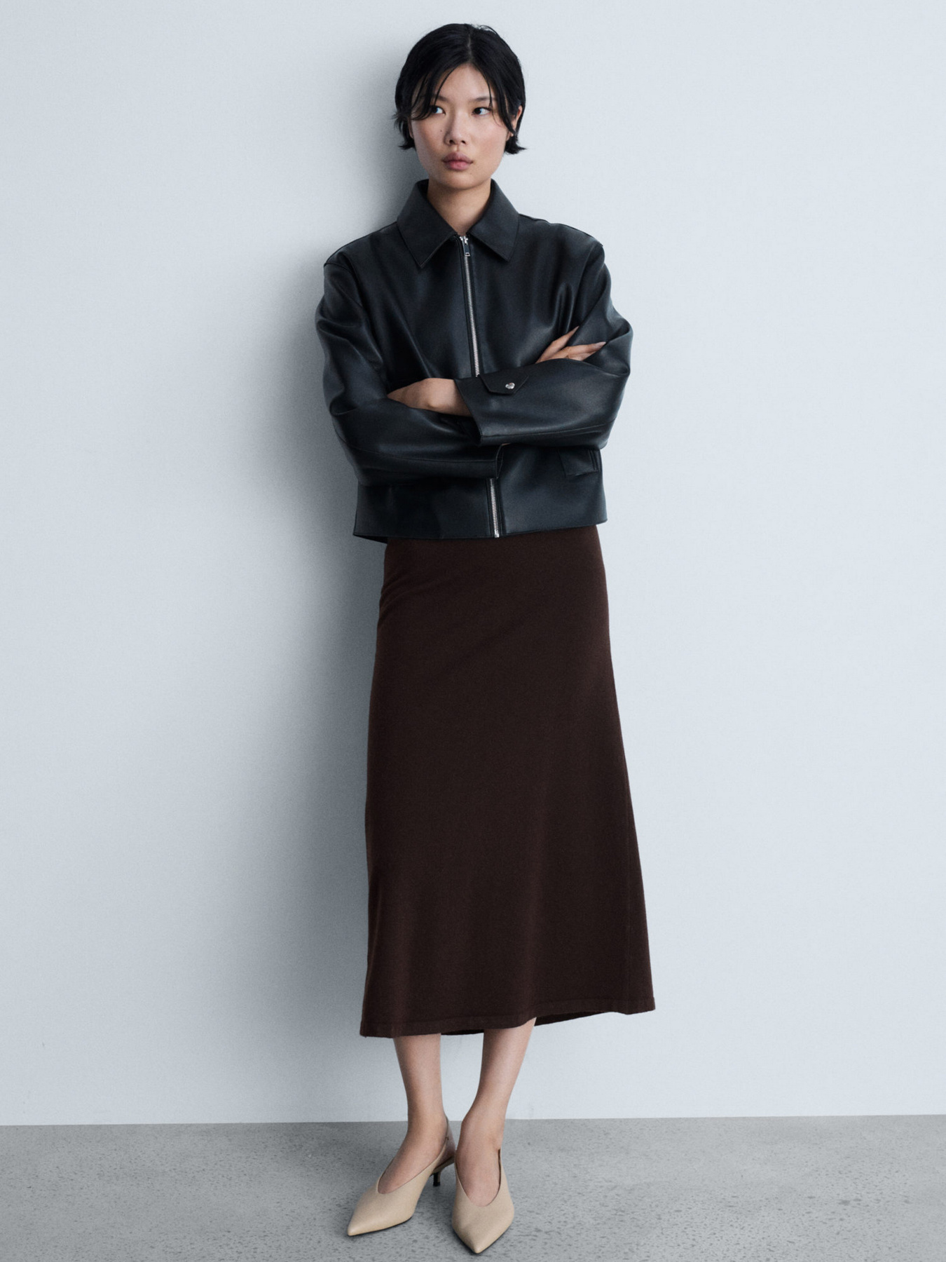 Спідниця міді MANGO модель 77077662_30 Фото