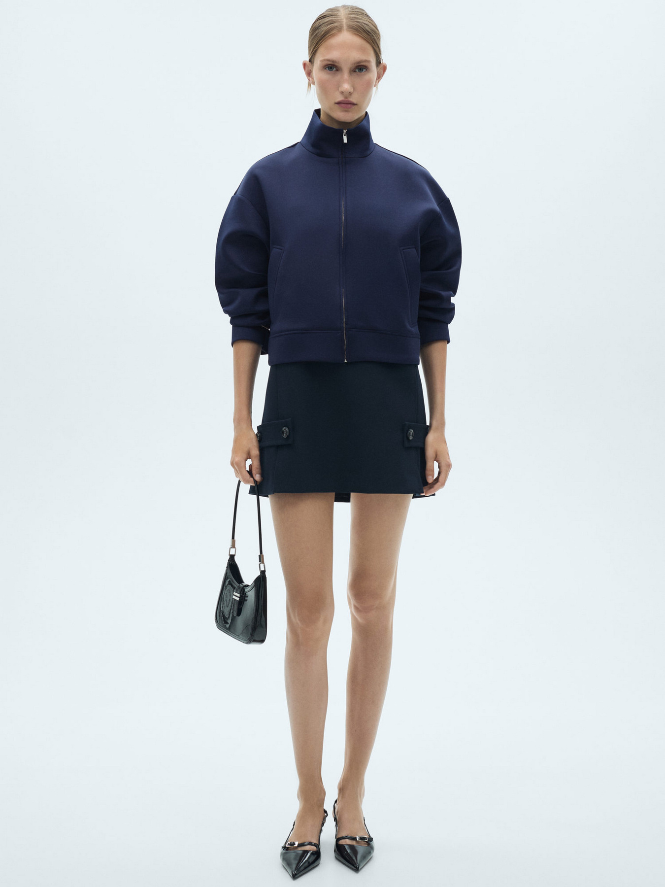 Бомбер MANGO модель 77046756_56 Фото