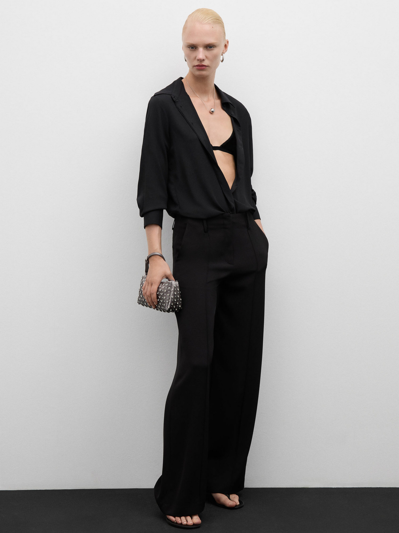 Брюки палаццо MANGO модель 77094774_99 Фото