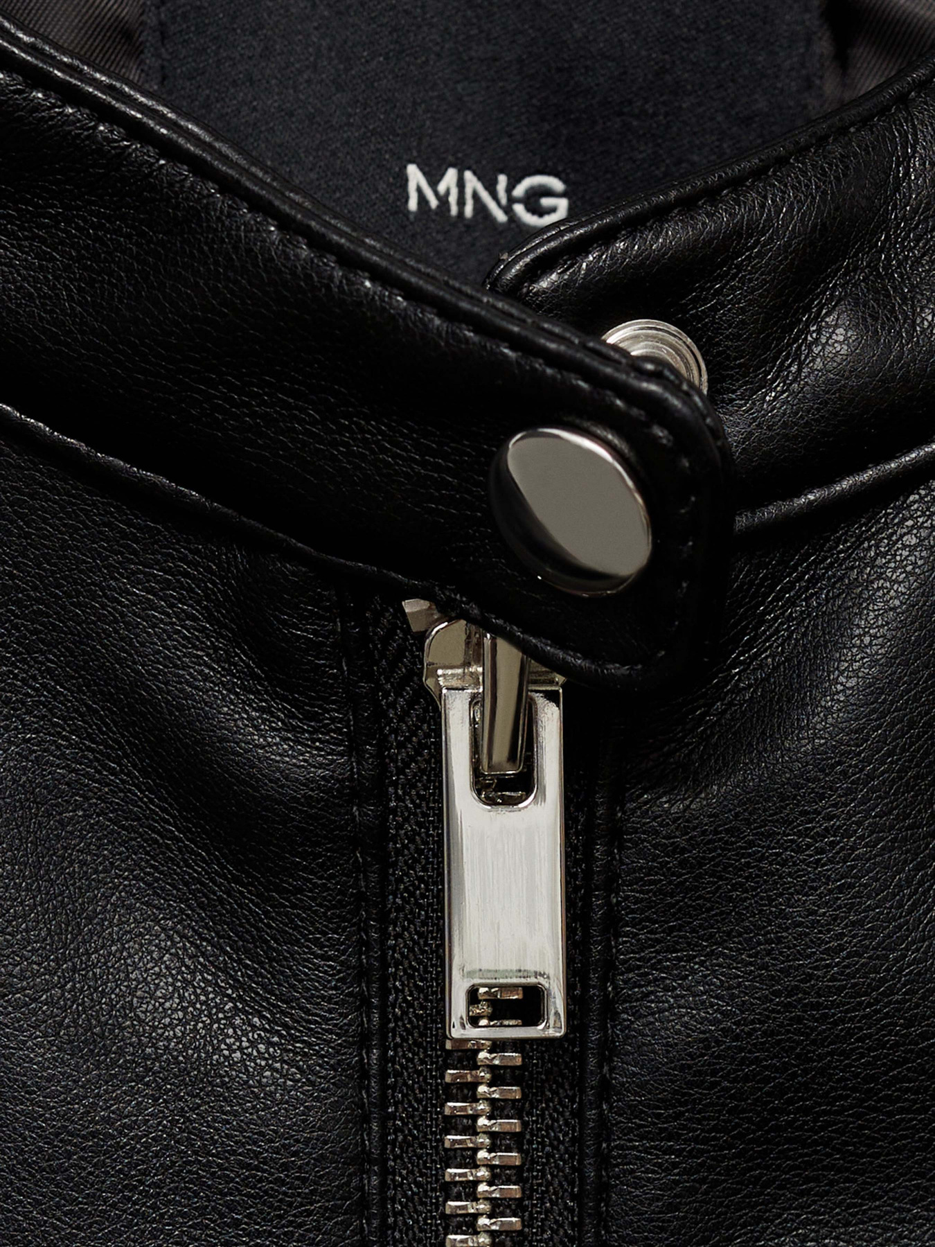 Шкіряна куртка MANGO модель 77004790_99 Фото