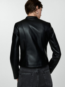 Шкіряна куртка MANGO модель 77004790_99 Фото