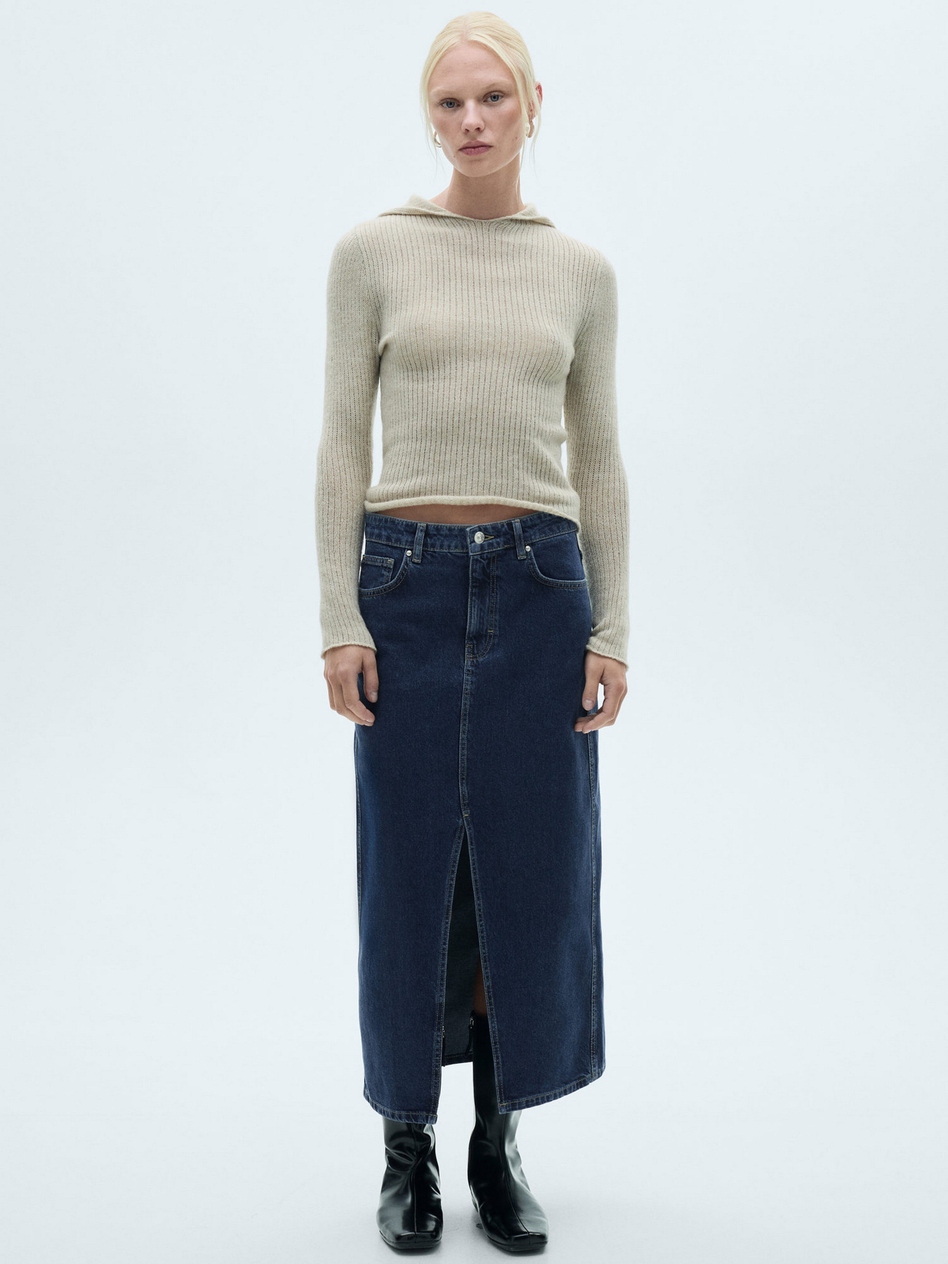 Джинсовая юбка MANGO модель 77066007_TO Фото