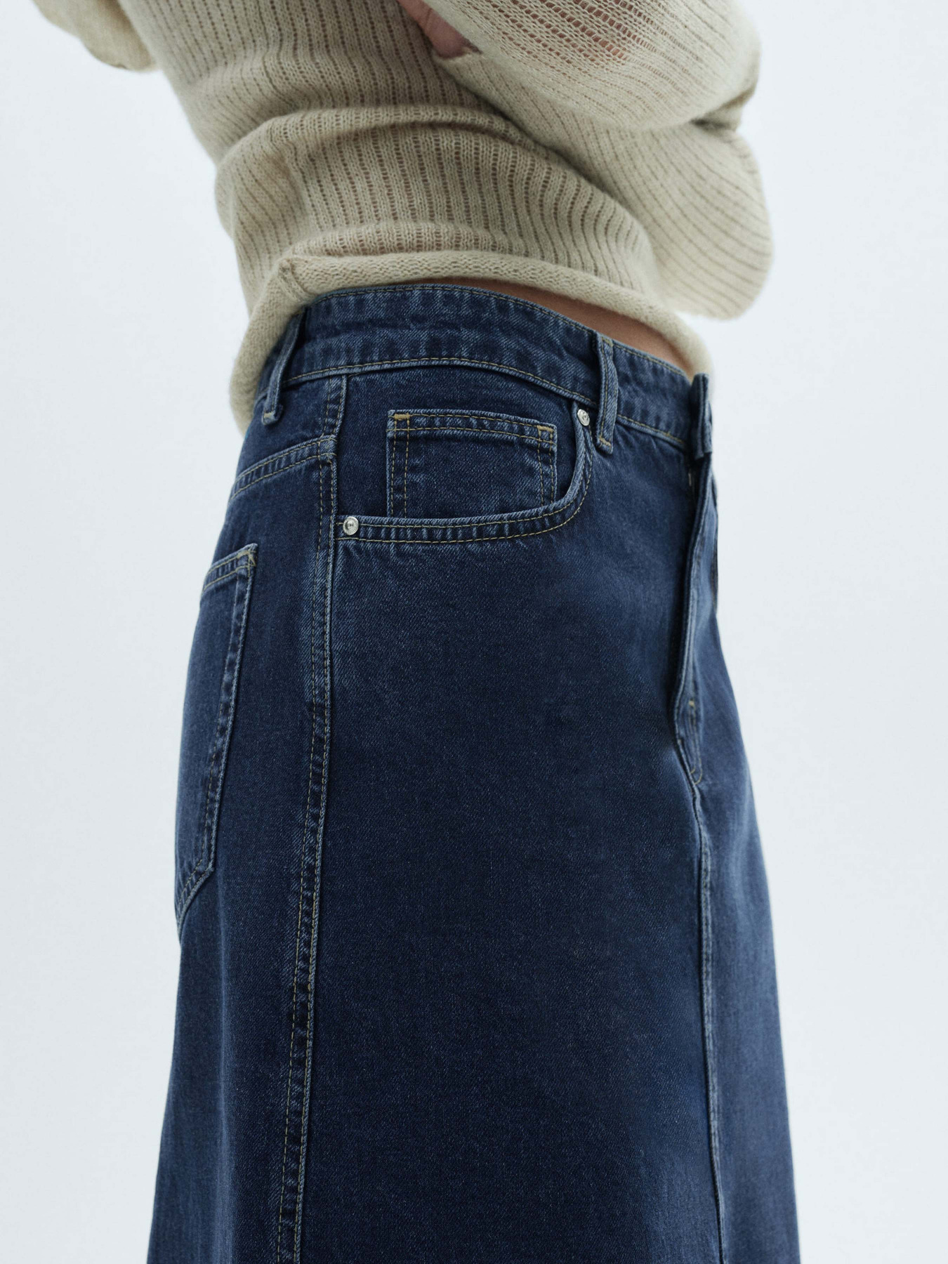 Джинсовая юбка MANGO модель 77066007_TO Фото