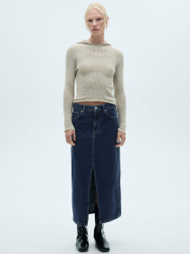 Джинсовая юбка MANGO модель 77066007_TO Фото