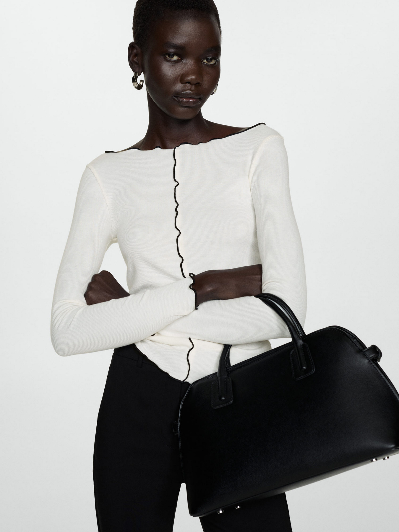 Лонгслів MANGO модель 77065647_1 Фото