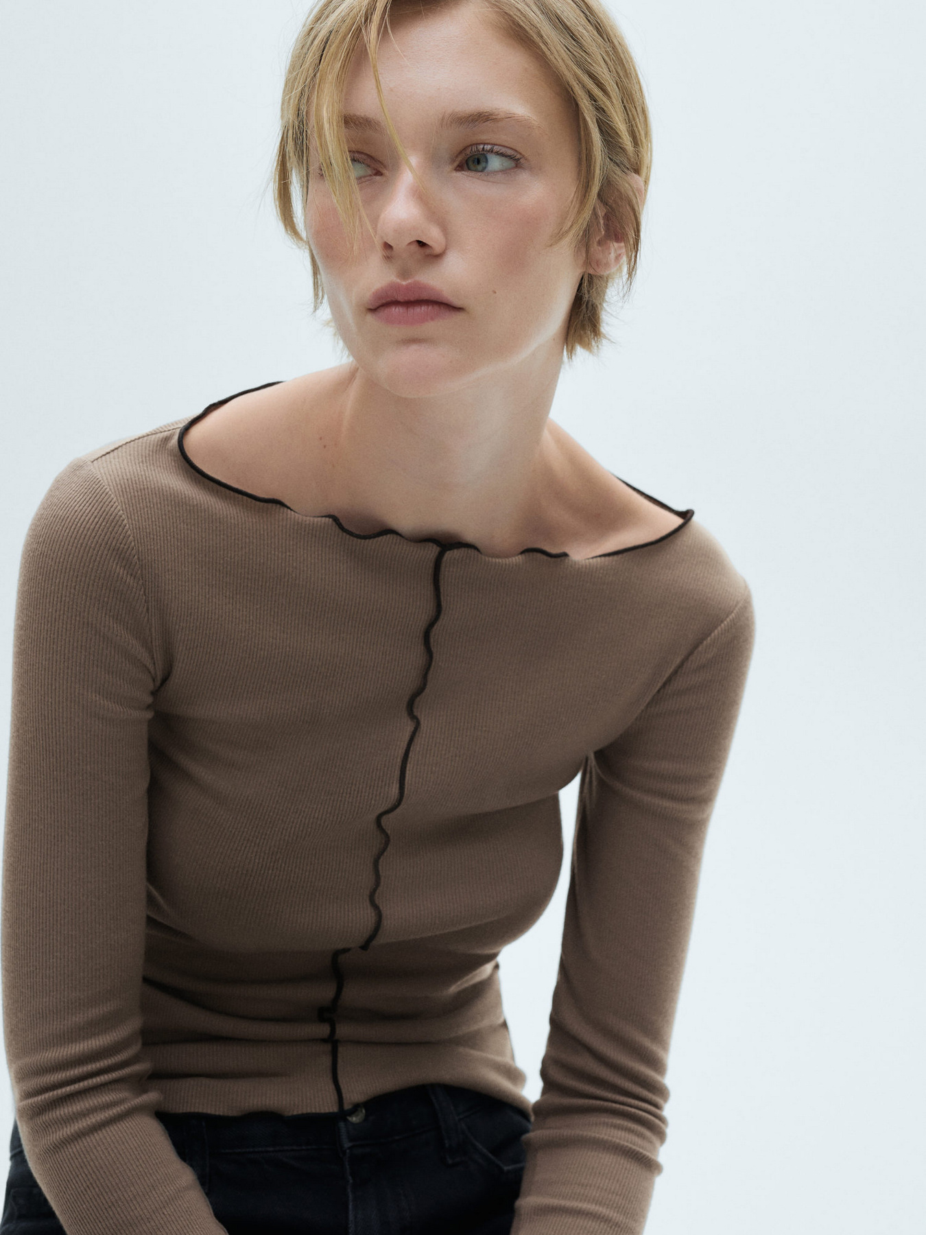 Лонгслів MANGO модель 77065647_30 Фото