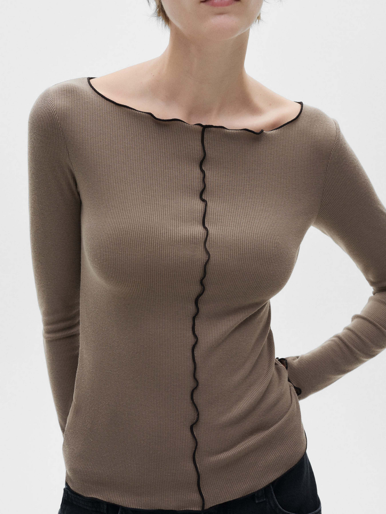 Лонгслів MANGO модель 77065647_30 Фото