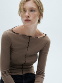 Лонгслів MANGO модель 77065647_30 Фото