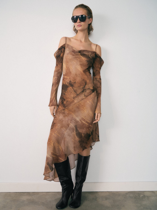 Сукня міді MANGO модель 77027720_30 Фото