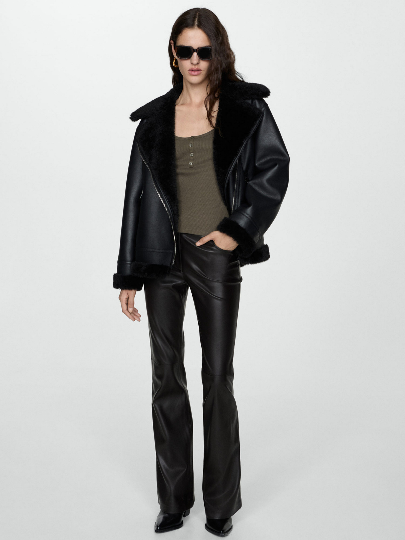 Дубленка MANGO модель 77075985_99 Фото