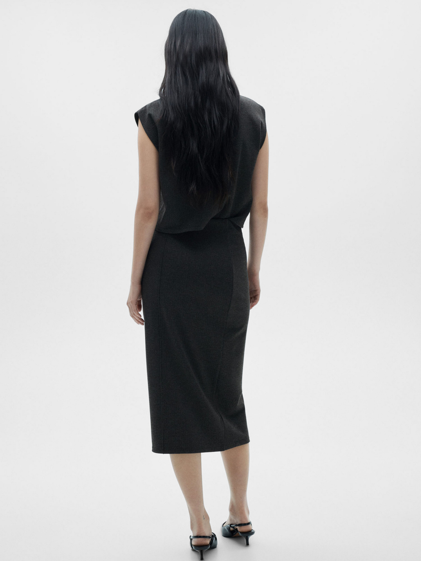 Юбка миди MANGO модель 77095645_92 Фото