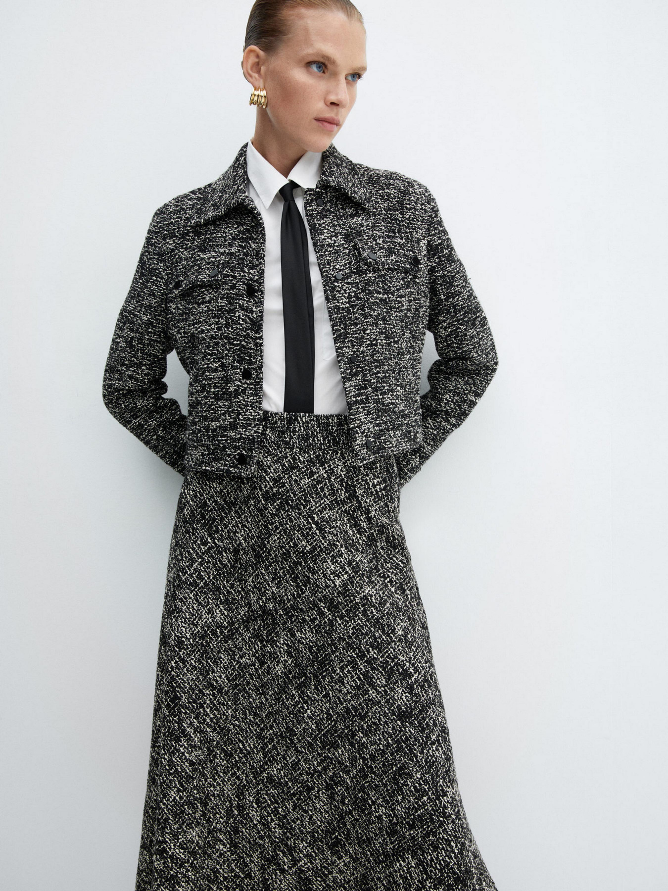 Спідниця міді MANGO Laurel модель 57087751_99 Фото