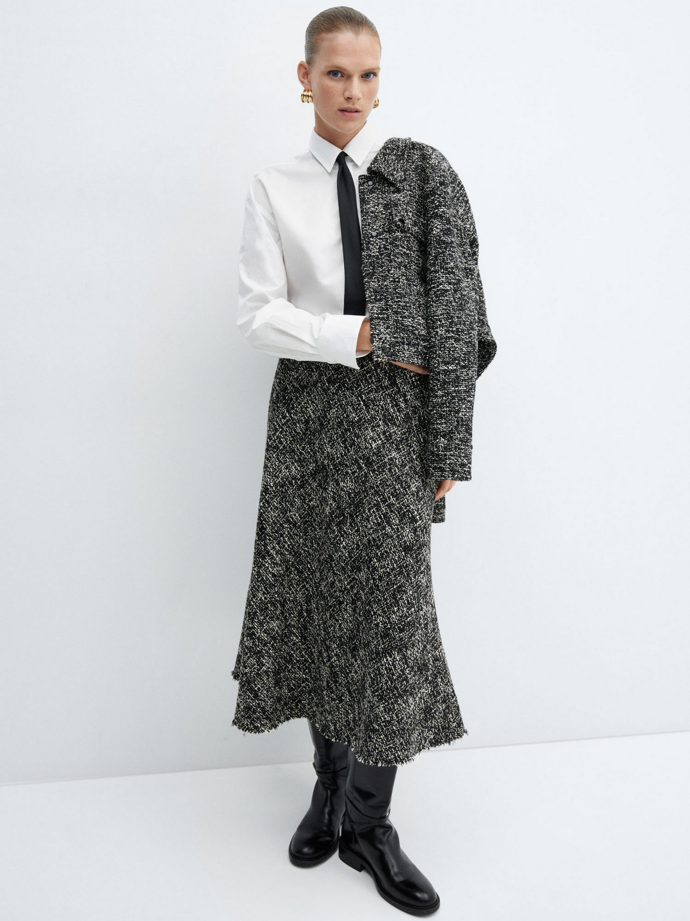 Спідниця міді MANGO Laurel модель 57087751_99 Фото