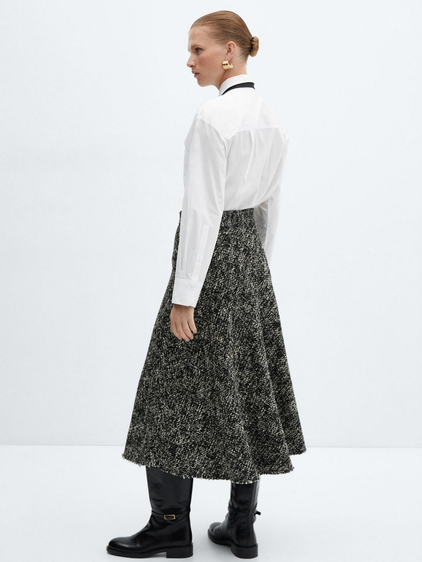 Спідниця міді MANGO Laurel модель 57087751_99 Фото