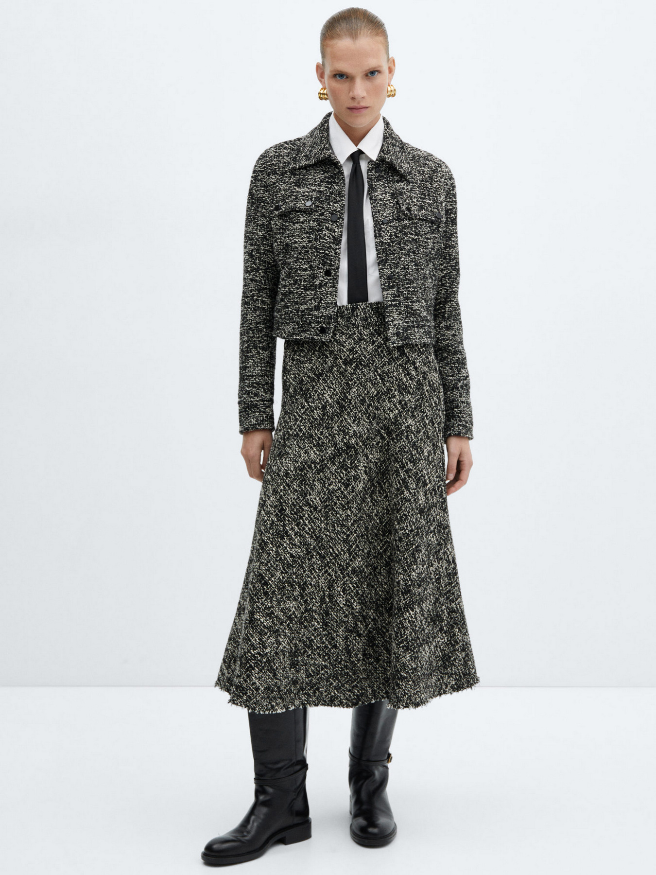 Спідниця міді MANGO Laurel модель 57087751_99 Фото