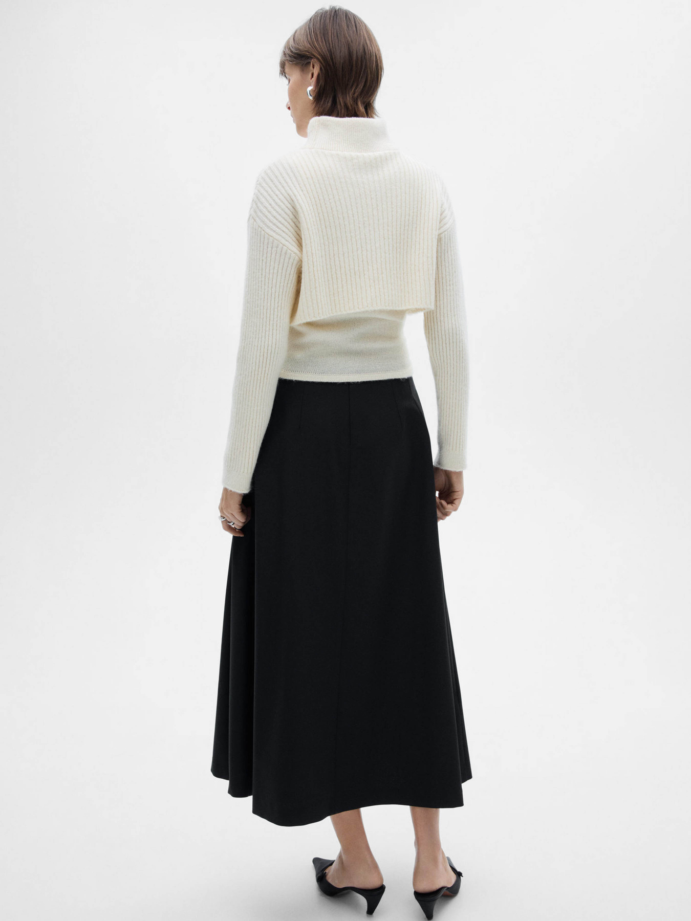 Юбка миди MANGO модель 77028284_99 Фото