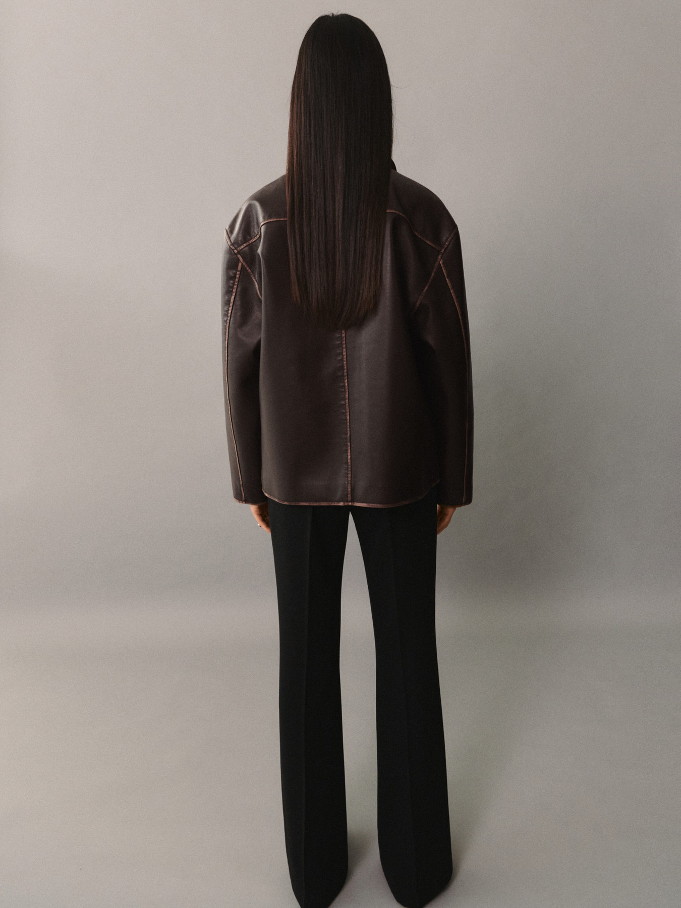 Куртка кожаная MANGO модель 77076004_30 Фото