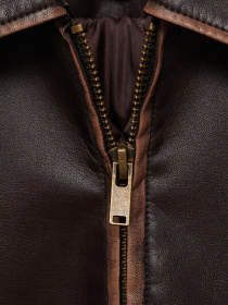 Куртка кожаная MANGO модель 77076004_30 Фото